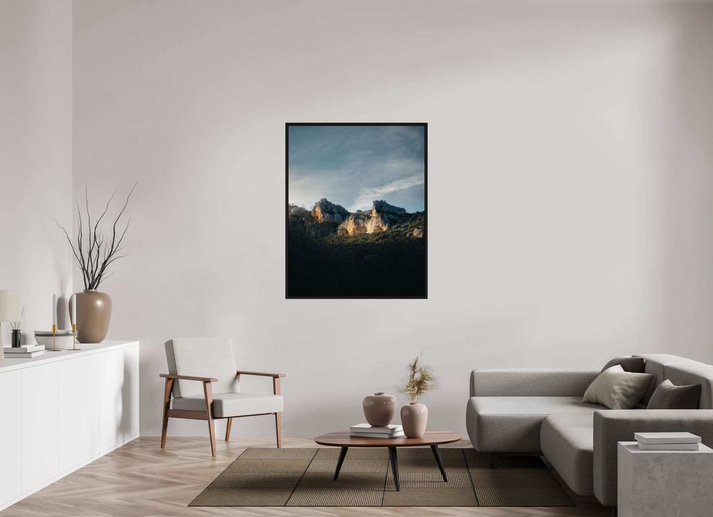 Lumière sur la roche