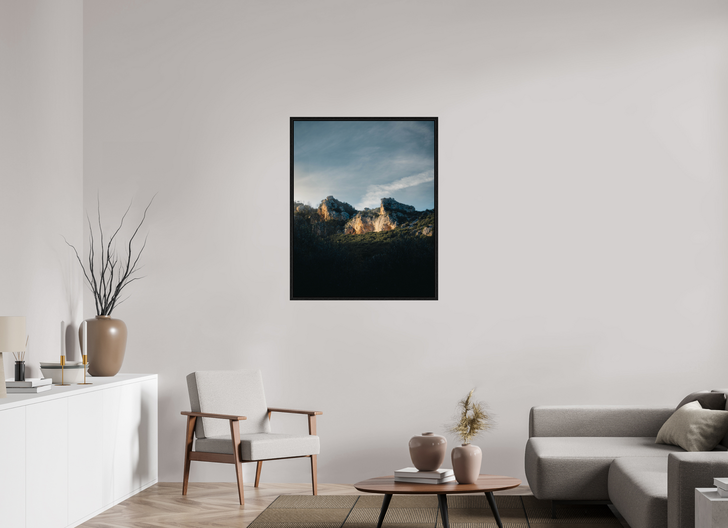 Lumière sur la roche