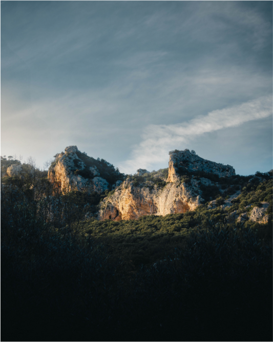 Lumière sur la roche