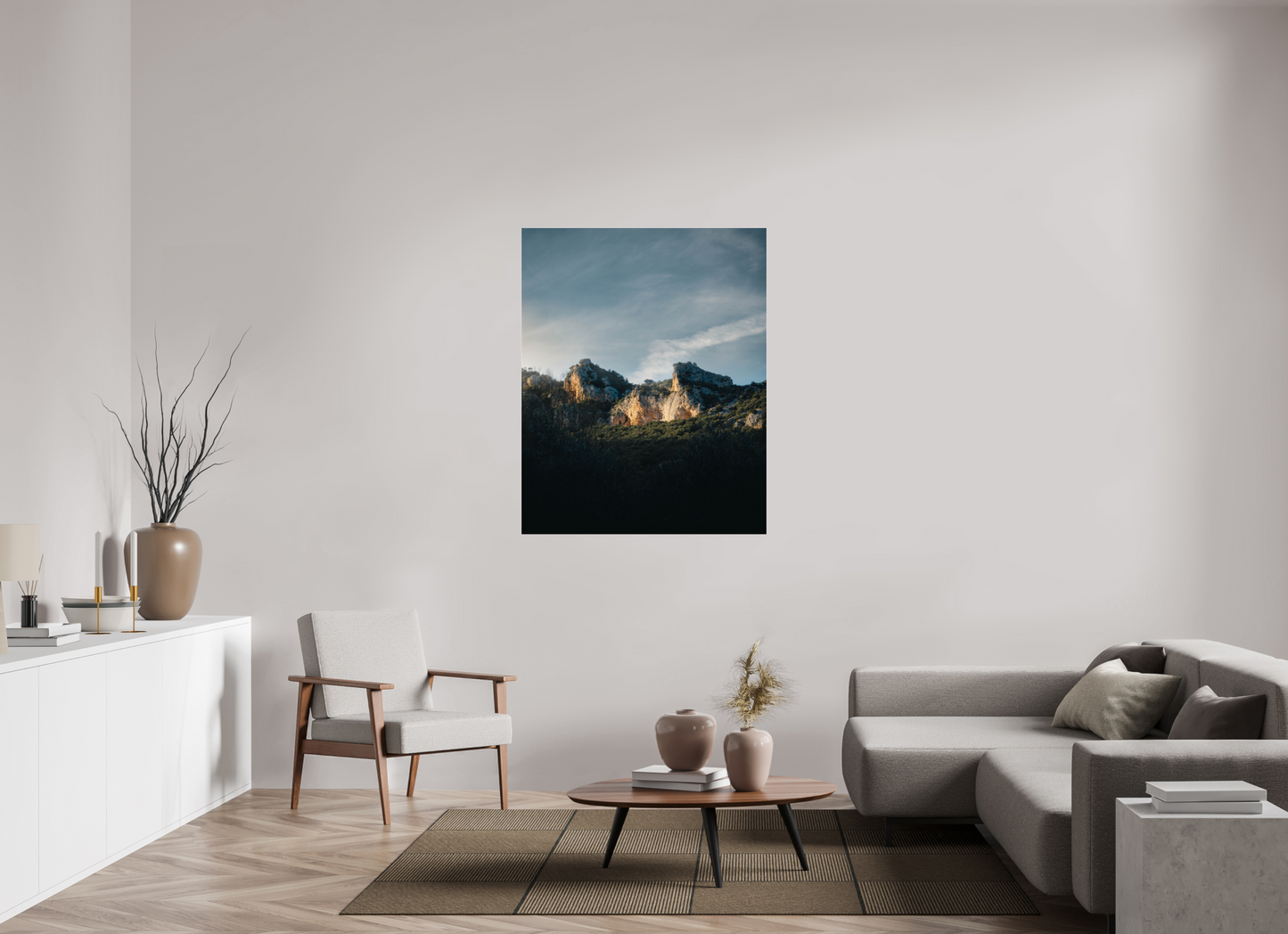 Lumière sur la roche