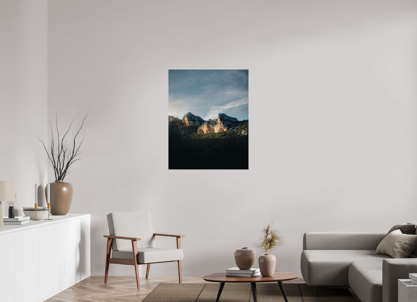 Lumière sur la roche