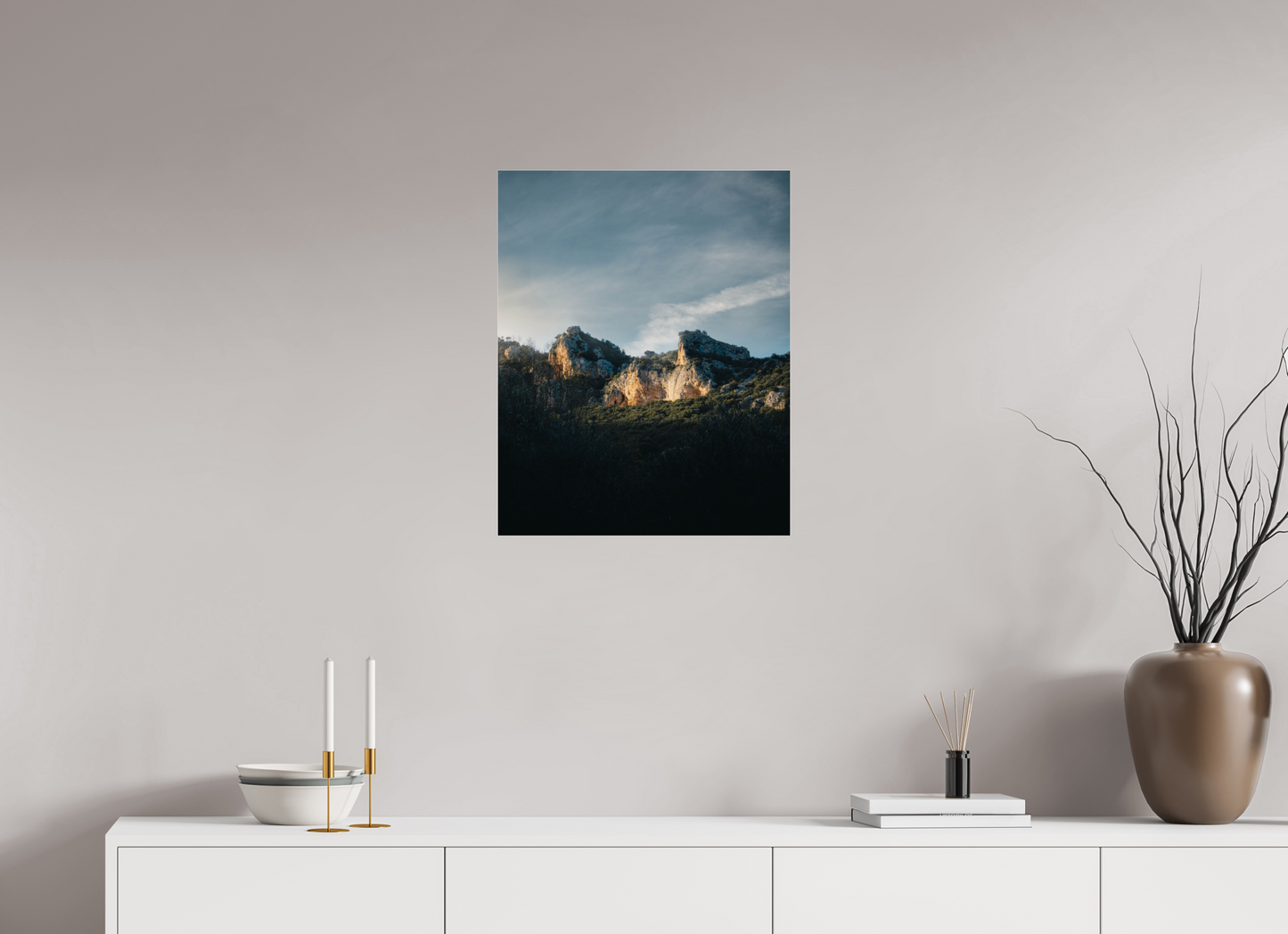 Lumière sur la roche