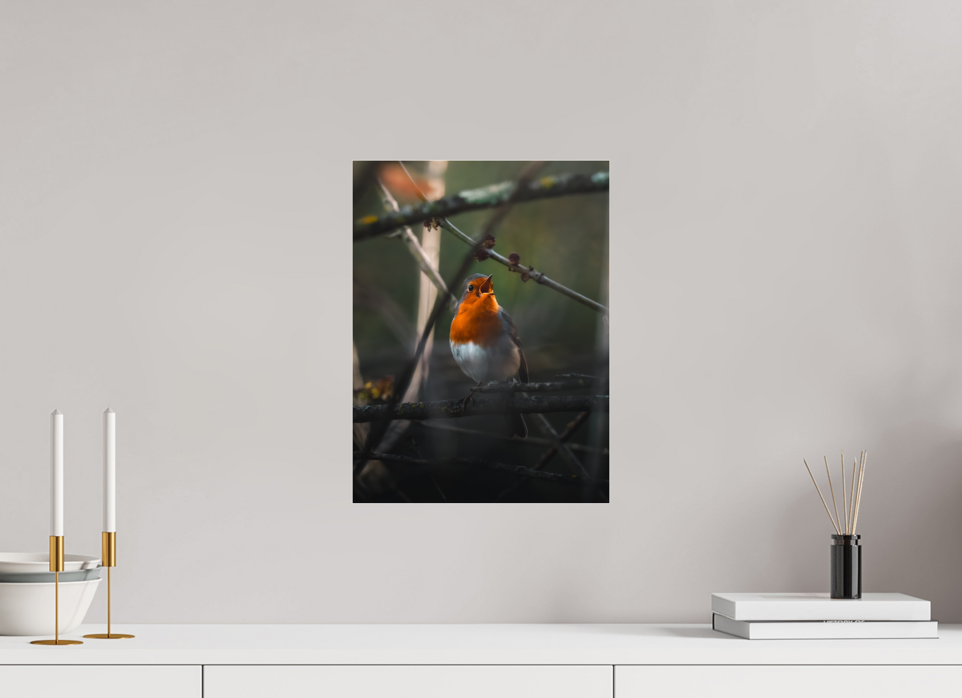 30 x 40 cm, Photo Print Under Acrylic Glass Song of Dawn