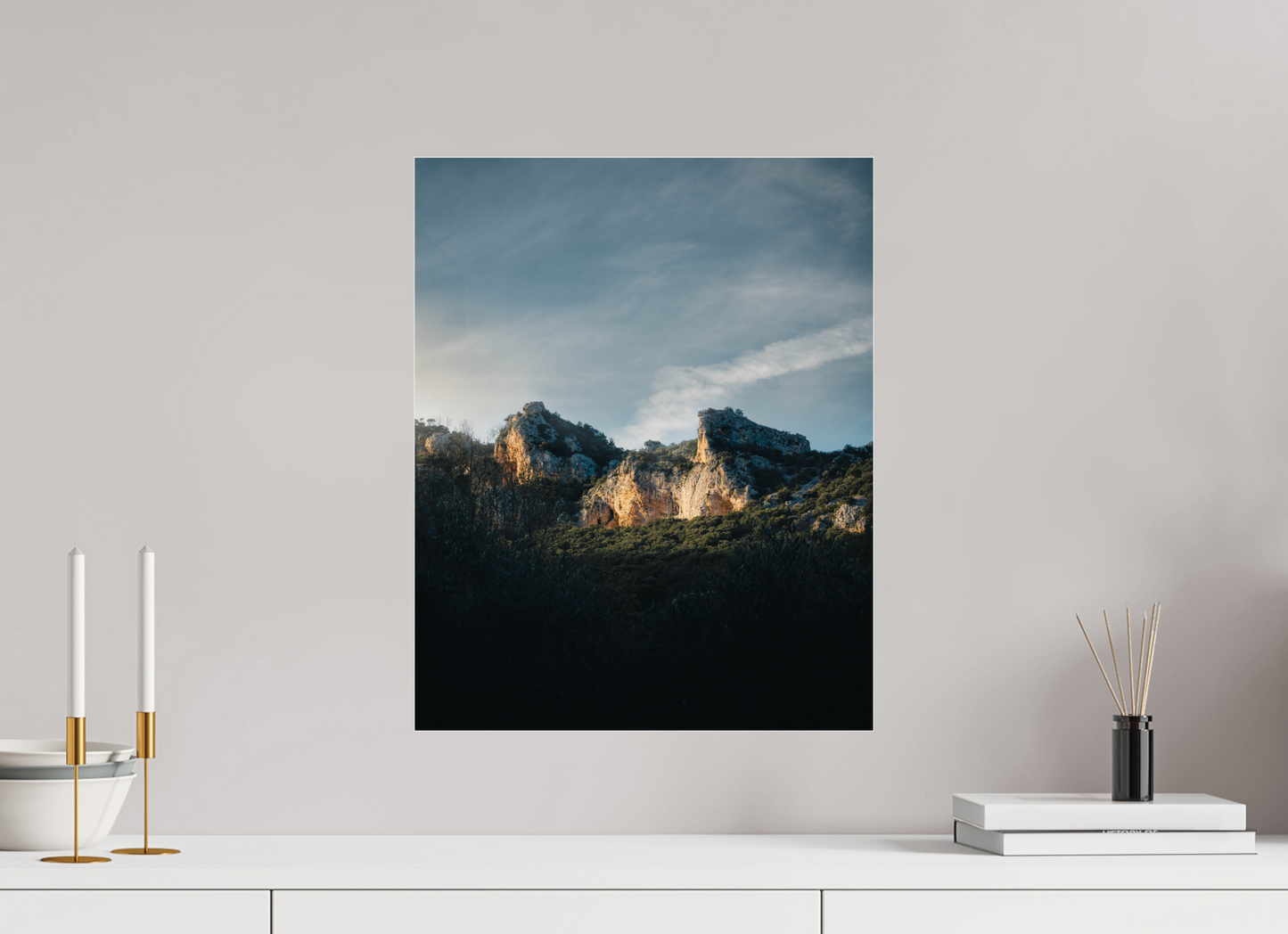Lumière sur la roche
