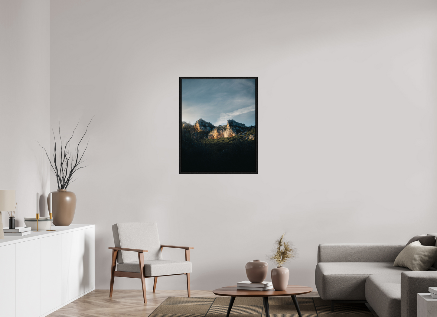 Lumière sur la roche