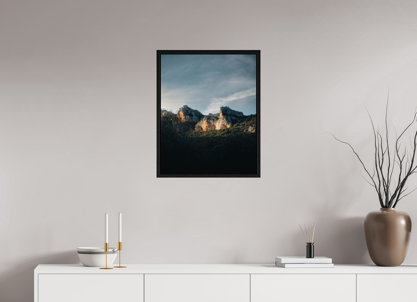 Lumière sur la roche