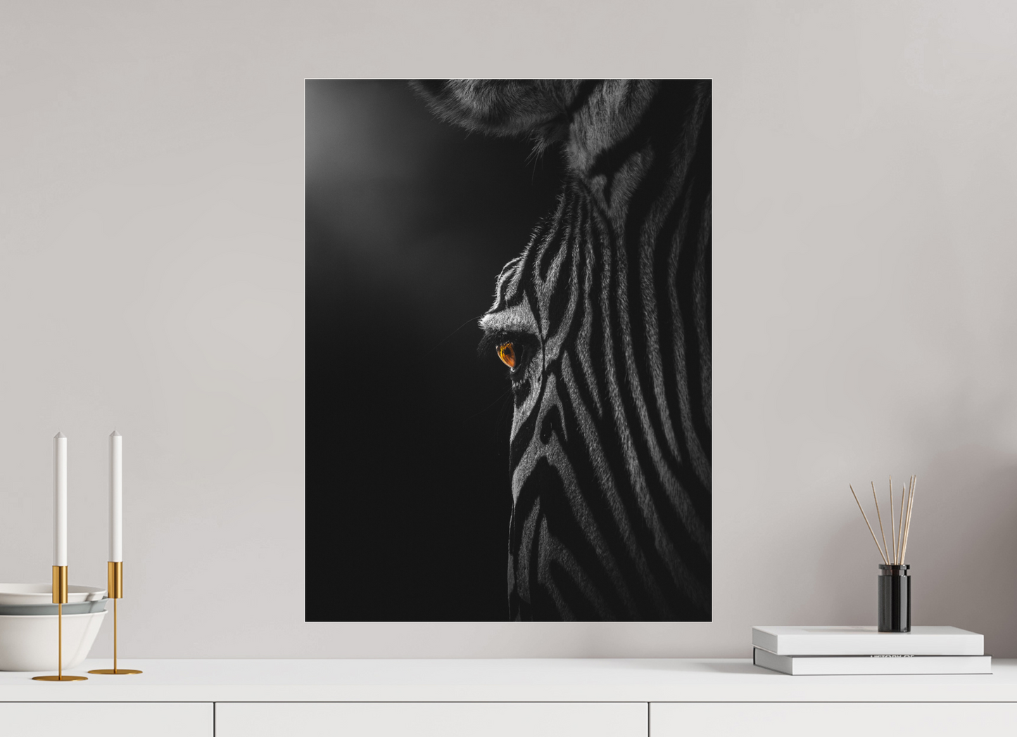 45 x 60 cm, Photo Print Under Acrylic Glass Wild Gaze