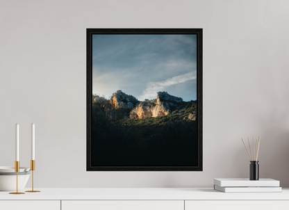 Lumière sur la roche