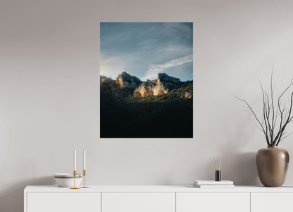 Lumière sur la roche
