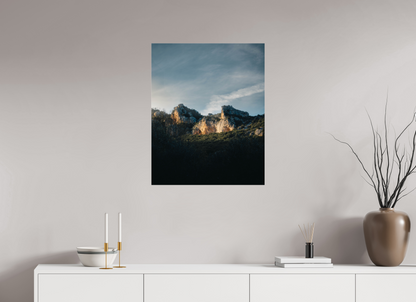 Lumière sur la roche