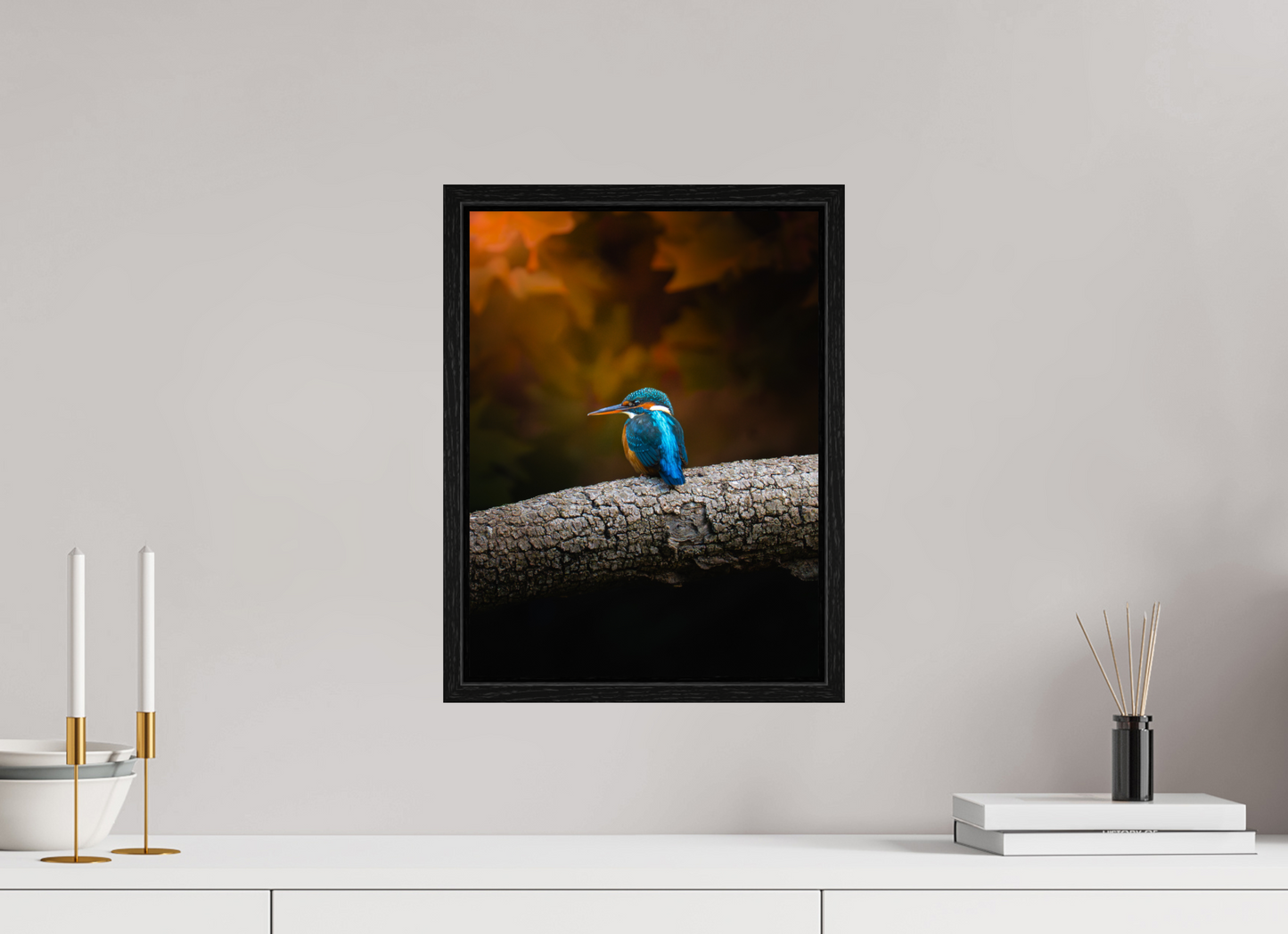 30 x 40 cm, Floater Frame Silent Watcher