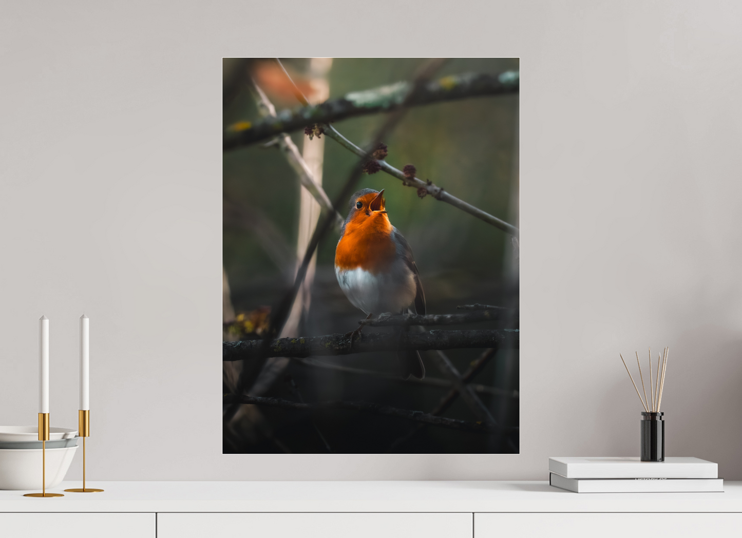 45 x 60 cm, Photo Print Under Acrylic Glass Song of Dawn